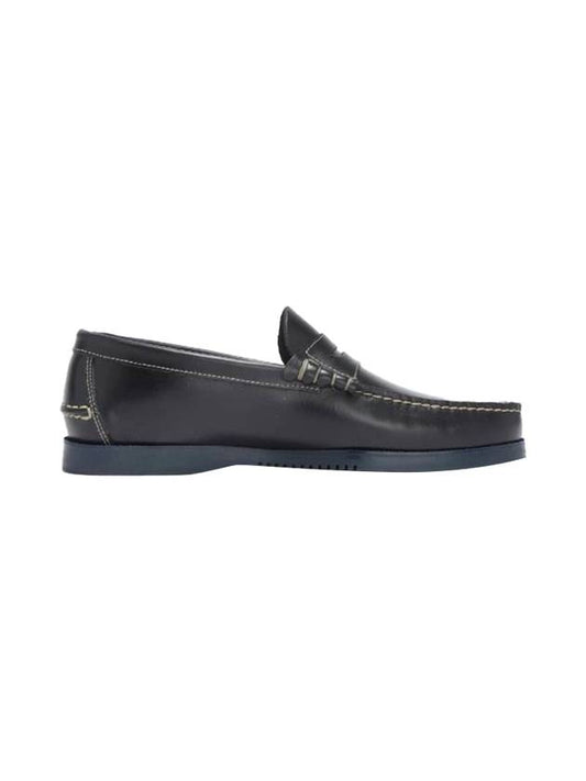 Coraux Leather Loafers Marine - PARABOOT - BALAAN 1