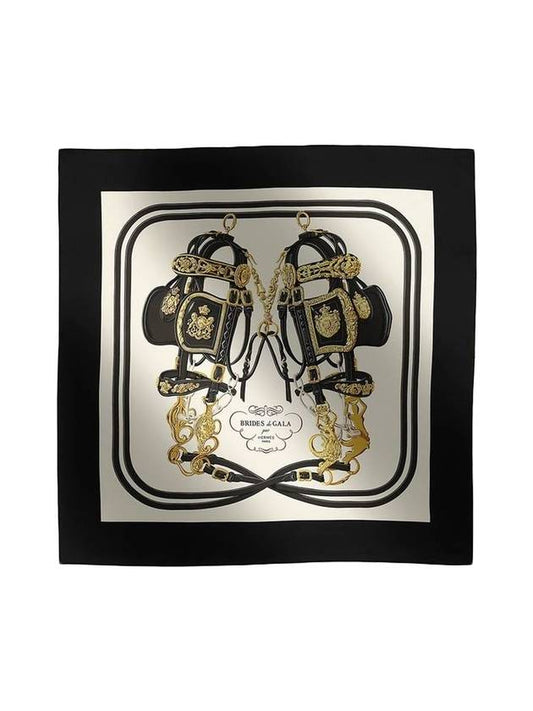 Brides de Gala Forever Silk Scarf Noir - HERMES - BALAAN 1