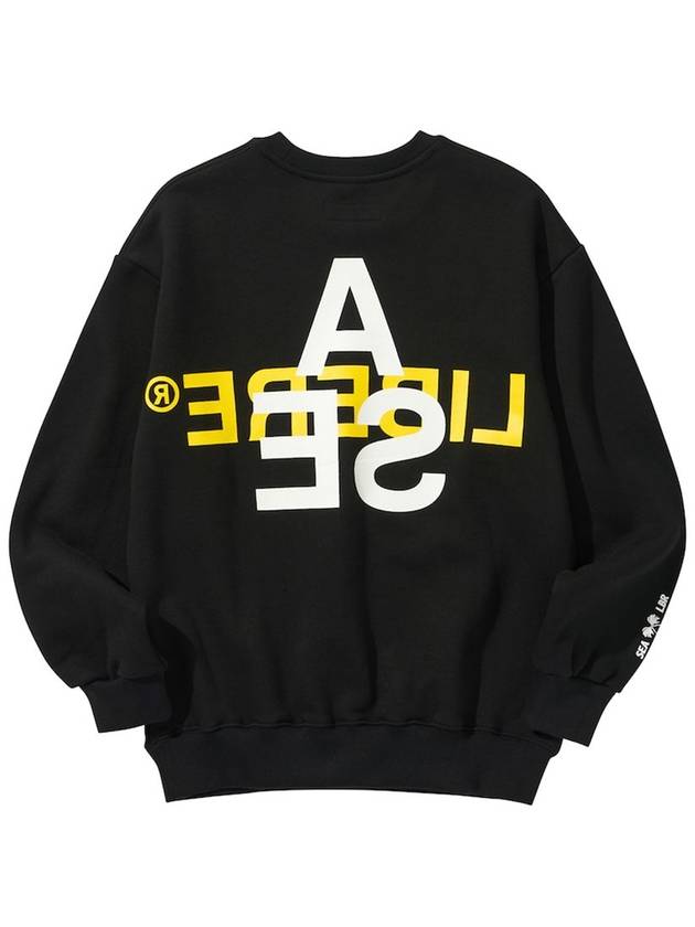 WDS x CREWNECK SWEAT SHIRT BLACK - LIBERE - BALAAN 3