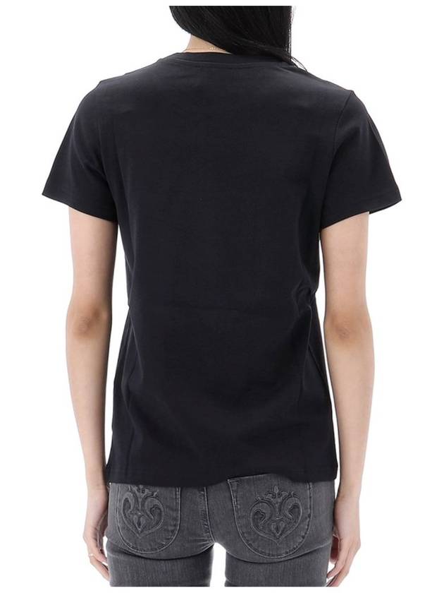 Denise Embroidered Short Sleeve T-shirt Black - A.P.C. - BALAAN 5