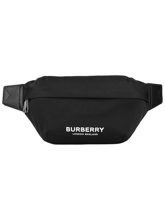 Logo Print Nylon Sonny Bum Belt Bag Black - BURBERRY - 2
