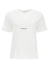 Rive Gauche Short Sleeve T-Shirt White - SAINT LAURENT - BALAAN 2