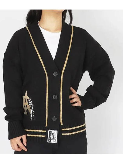 Oversized Knit Cardigan Black - ADIDAS - BALAAN 2