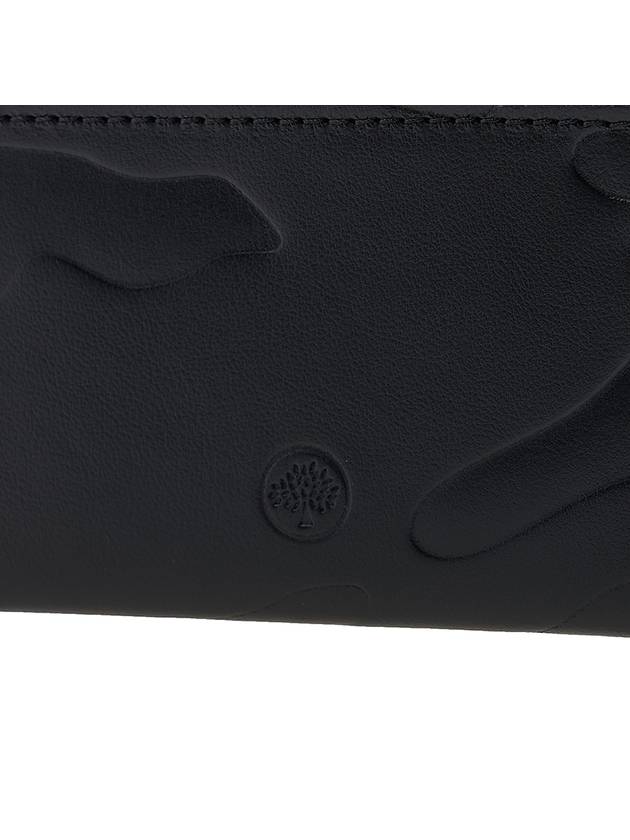 Camouflage Embossed Leather Card Wallet Black - MULBERRY - BALAAN 8