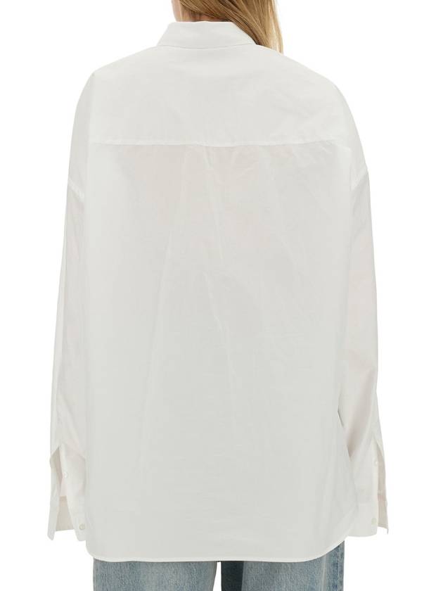 Wrap Large Fit Shirt White - BALENCIAGA - BALAAN 4