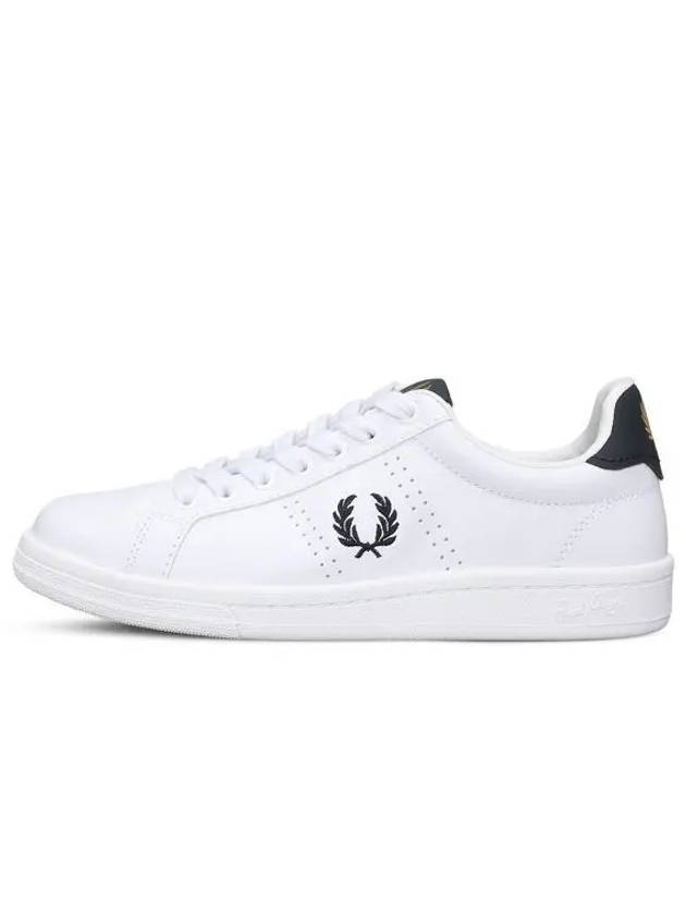 B721 Logo Leather Low Top Sneakers White - FRED PERRY - BALAAN 2