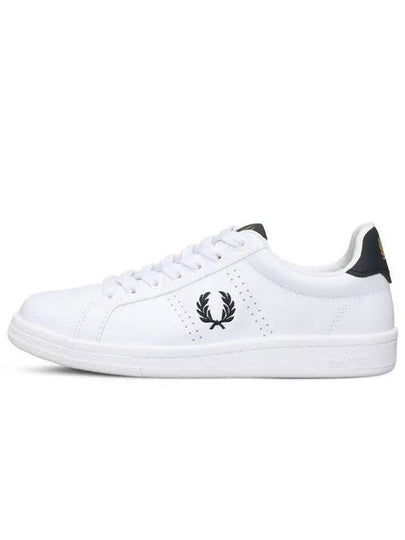 B721 Logo Leather Low Top Sneakers White - FRED PERRY - BALAAN 2