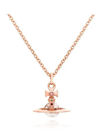 New Tiny ORB Pendant Necklace Rose Gold - VIVIENNE WESTWOOD - BALAAN 2