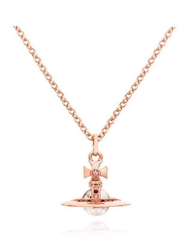 New Tiny ORB Pendant Necklace Rose Gold - VIVIENNE WESTWOOD - BALAAN 3