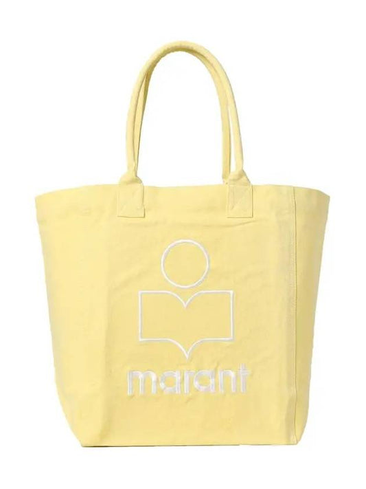 Yenky Embroidered Logo Large Shopper Tote Bag Yellow - ISABEL MARANT - BALAAN 2