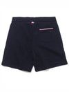 Men's RWB Striped Cotton Bermuda Shorts Navy - THOM BROWNE - BALAAN 3