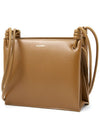 Giro Knotted Leather Small Shoulder Bag Brown - JIL SANDER - BALAAN 3