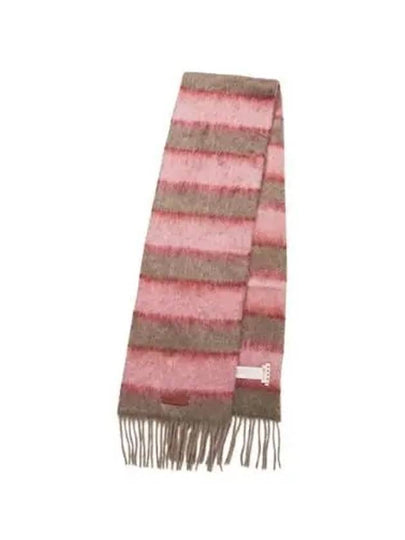 Striped Wool Mohair Muffler Pink - MARNI - BALAAN 2