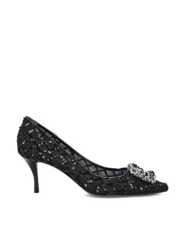 Sequin Pumps Heels Black - ROGER VIVIER - BALAAN 1