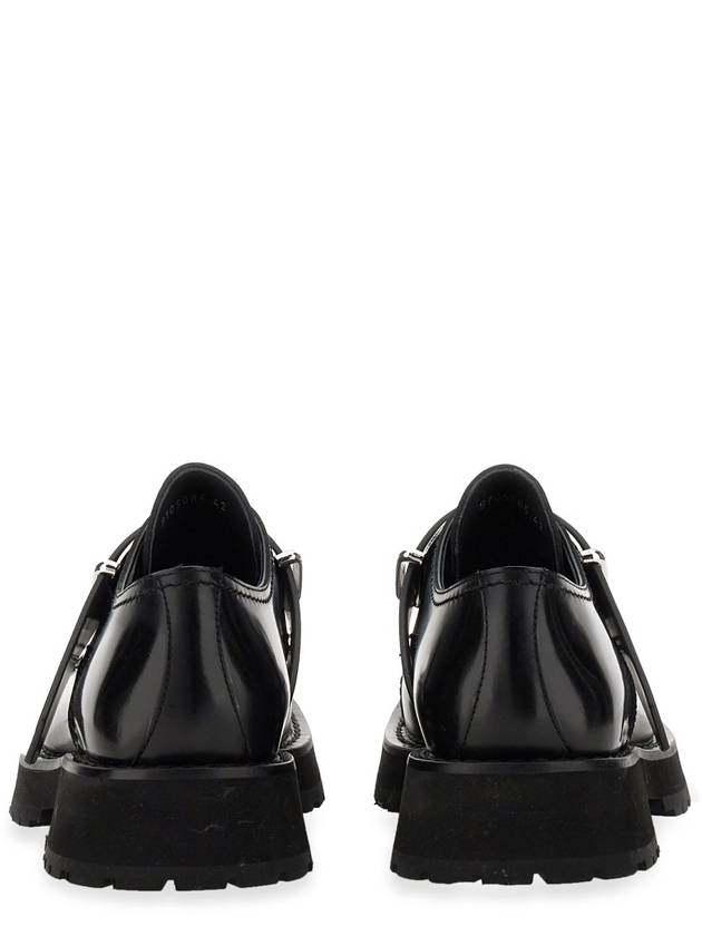 Studded Toe Buckle Strap Loafers Black - ALEXANDER MCQUEEN - BALAAN 4