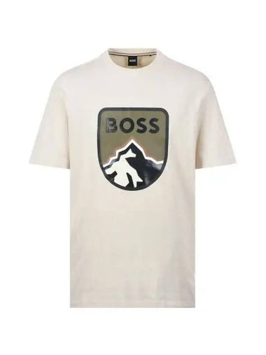 Mountain logo printing short sleeve t shirt 50476801 131 - BOSS - BALAAN 1