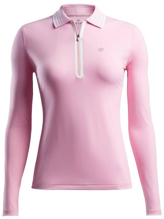 Women's Featherweight Half Zip Up Golf Long Sleeve T-Shirt Lilac - G/FORE - BALAAN 2