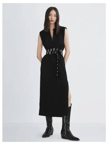 Rag Bone Women s Herriot Japanese Crepe Sleeveless Dress One Piece Black Domestic Product GM0023082190467 - RAG & BONE - BALAAN 1