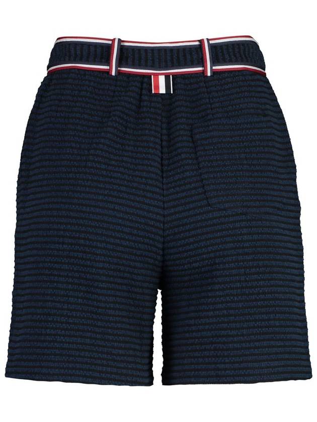 Waste RWB Trim High Shorts Navy - THOM BROWNE - BALAAN 3