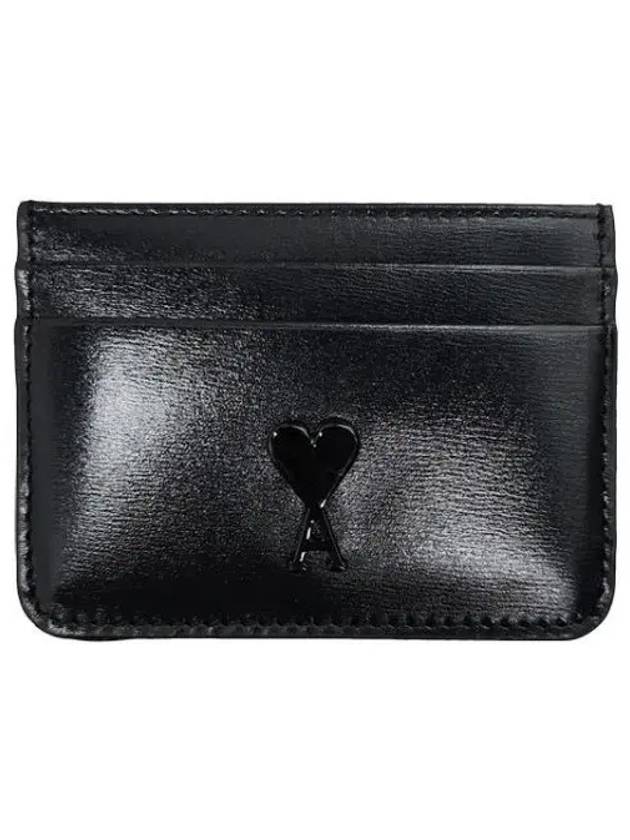 heart logo leather card holder 41194009 1095271 - AMI - BALAAN 1