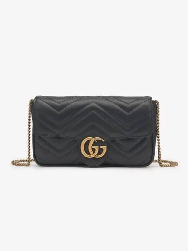 GG Marmont Chain Mini Bag Black - GUCCI - BALAAN 2