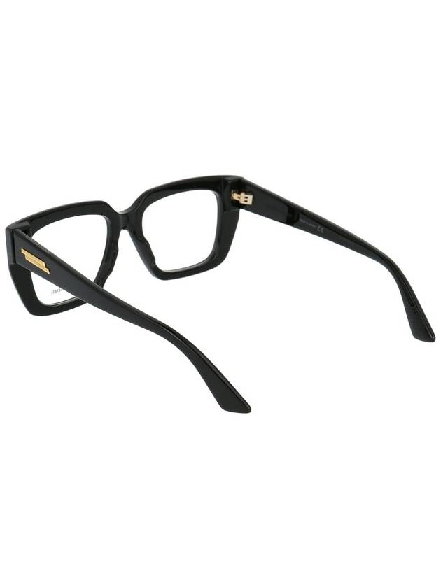 Eyewear Square Horn-rimmed Glasses Black - BOTTEGA VENETA - BALAAN 5