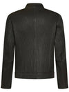 23FW Men's Seersucker Texture Leather Jacket H41R81E1P81 599 BPG - EMPORIO ARMANI - BALAAN 2