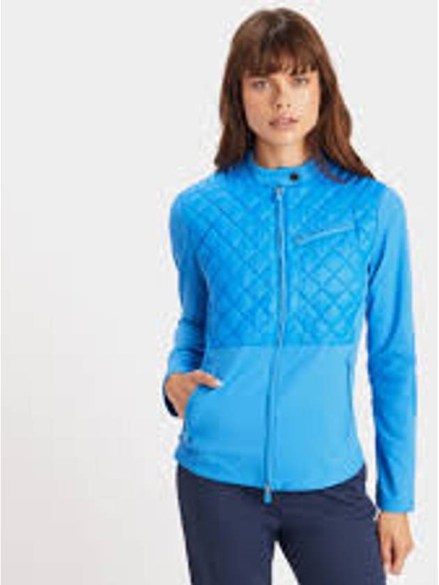 Women's Tech Interlock Slim Fit Hybrid Quilted Nylon Jacket Cerulean - G/FORE - BALAAN 3