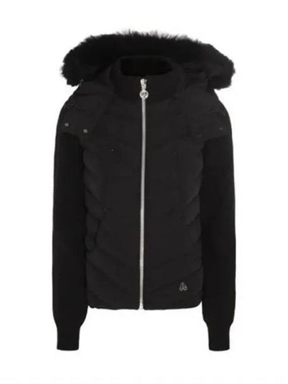 Valencia Hybrid Knit Shearling Padding Black - MOOSE KNUCKLES - BALAAN 2