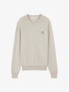 Bold Fox Head Wool Knit Top Light Grey - MAISON KITSUNE - BALAAN 2