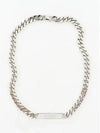 Classic Number Logo Plate Chain Necklace Silver - MAISON MARGIELA - BALAAN 2