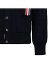 RWB Striped Intarsia Cotton Cardigan Navy - THOM BROWNE - BALAAN 5