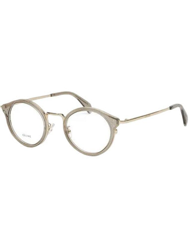 Eyewear Round Eyeglasses Gold Grey - CELINE - BALAAN 1