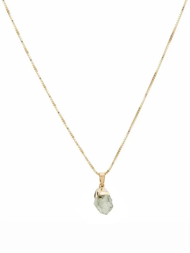 Stone Pendant Necklace Green Amethyst - CRYSTAL HAZE - BALAAN 5