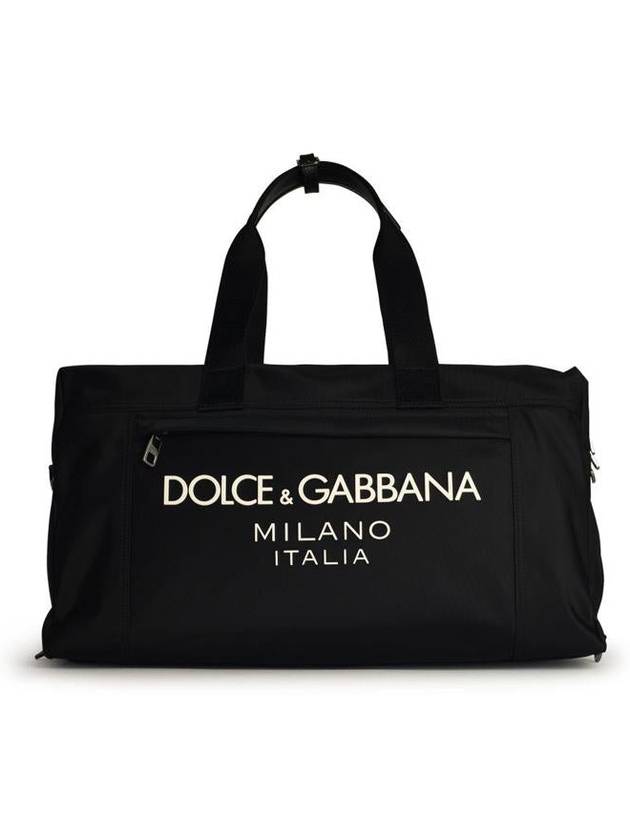 Dolce & Gabbana Black Nylon Duffel Bag - DOLCE&GABBANA - BALAAN 1