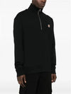 Fox Head Patch Half Zipper Sweatshirt Black - MAISON KITSUNE - BALAAN 4