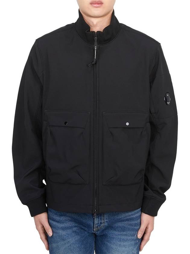 Shell R Bomber Jacket Black - CP COMPANY - BALAAN 2