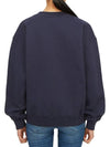 Women's Brushed Sweatshirt Navy - MAISON KITSUNE - BALAAN 5