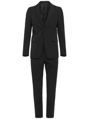 technical fabric single-breasted suit - PRADA - BALAAN 1