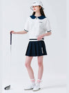 Ball marker patch nylon pleated skirt NAVY - MONBIRDIE GOLF - BALAAN 8