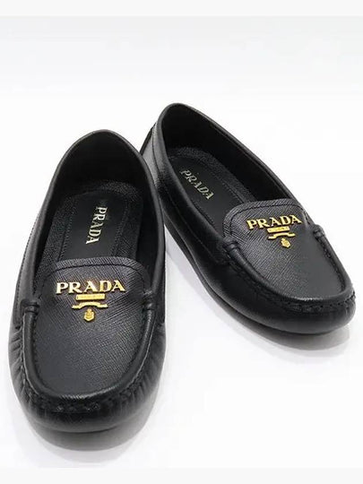 1DD059 Black Saffiano Women s Driving Shoes Size 36 - PRADA - BALAAN 2