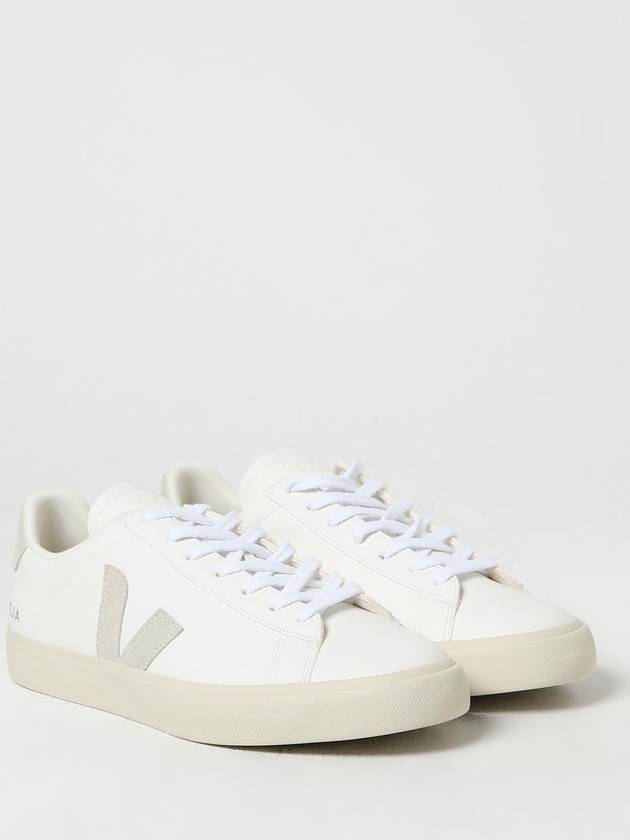 Logo Campo Leather Low Top Sneakers White - VEJA - BALAAN 3