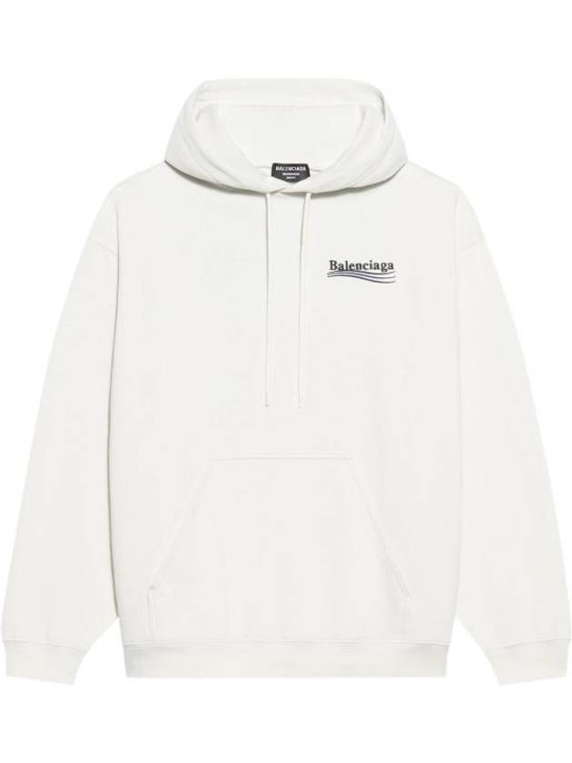 Political Campaign Medium Fit Hoodie White - BALENCIAGA - BALAAN 5