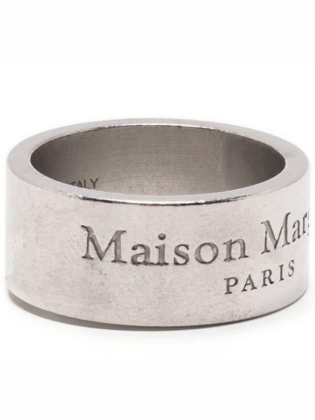 Maison Margiela Logo Sterling Ring Silver SM1UQ0037 - MAISON MARGIELA - BALAAN 3