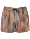 Men's Signature Stripe Print Swim Shorts - PAUL SMITH - BALAAN 4