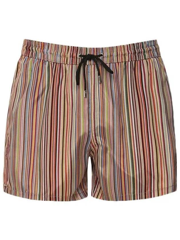 Men's Signature Stripe Print Swim Shorts - PAUL SMITH - BALAAN 4