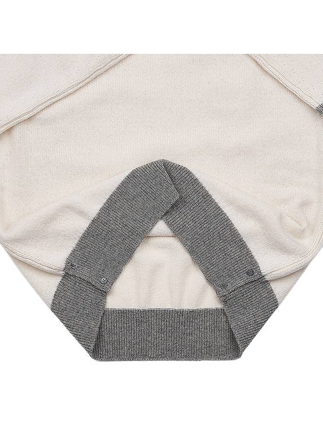 Wool 4 Bar Pullover Knit Top Beige - THOM BROWNE - BALAAN 11