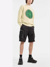 Wappen Compass Louver Logo Sweatshirt Beige - STONE ISLAND - BALAAN 5