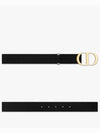 30 Montaigne Leather Belt Black - DIOR - BALAAN 5