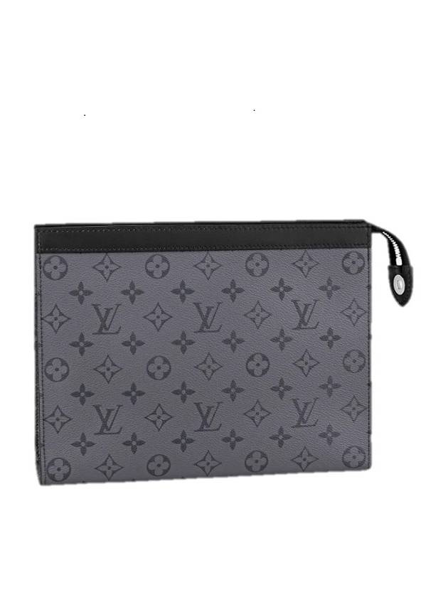 Monogram Eclipse Reverse Pochette Voyage MM Pouch Bag Grey - LOUIS VUITTON - BALAAN 2